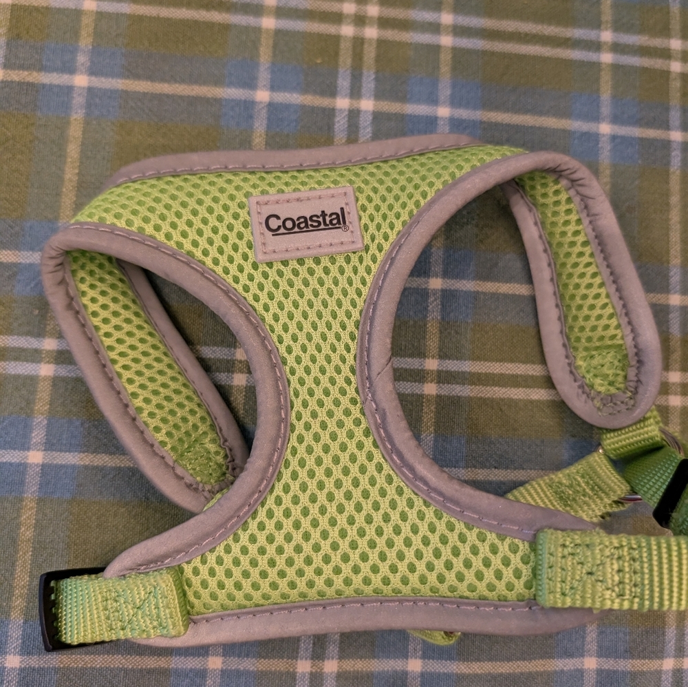 NWOT Coastal Green Mesh Dog Harness XS